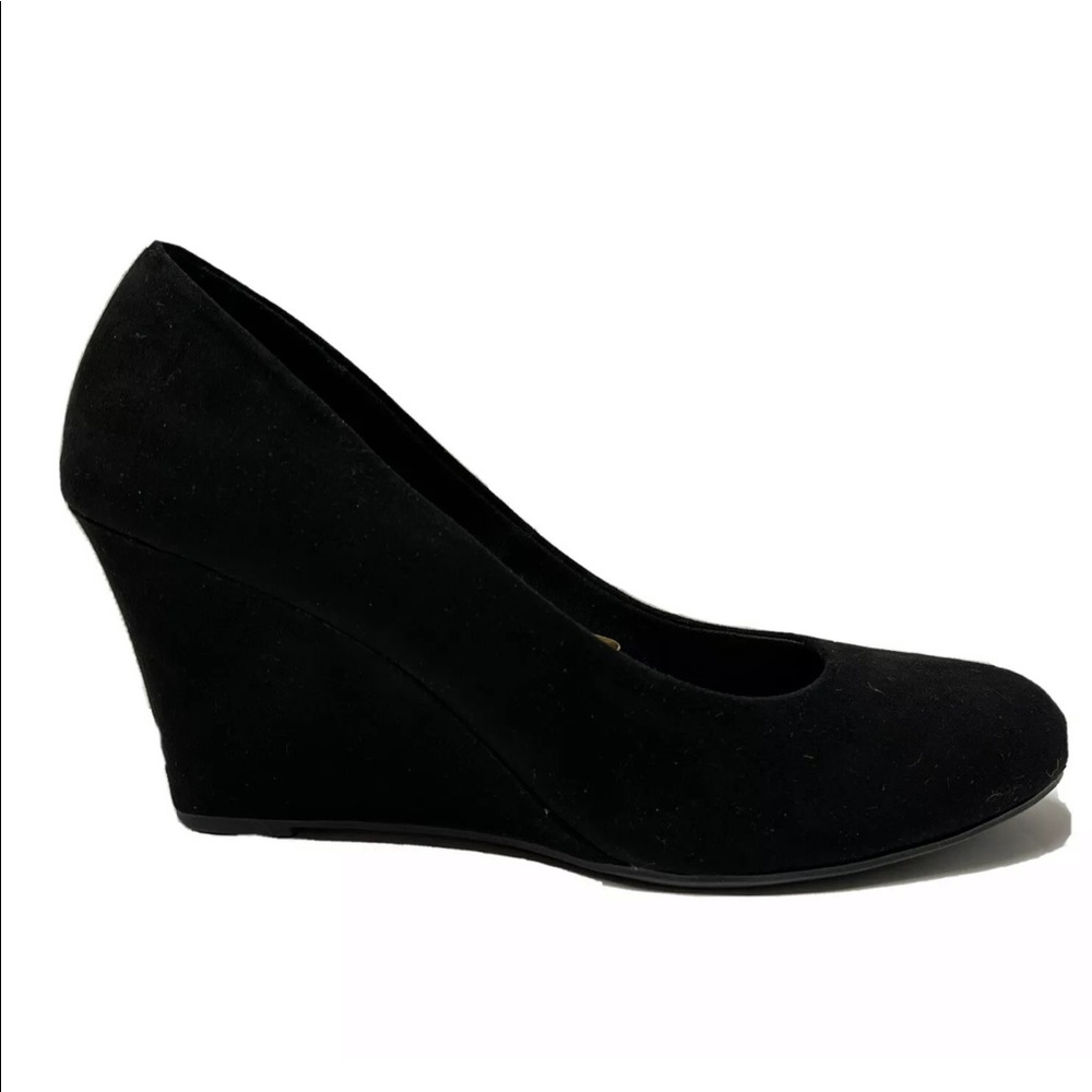 Black Rialto Suede Wedges